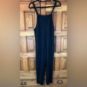 Carly Jean Los Angeles black overalls stretchy knit fabric size medium